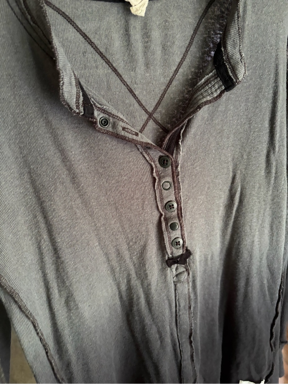 We The Free Cozy Up Ombre Henley Top - Picture 5 of 6